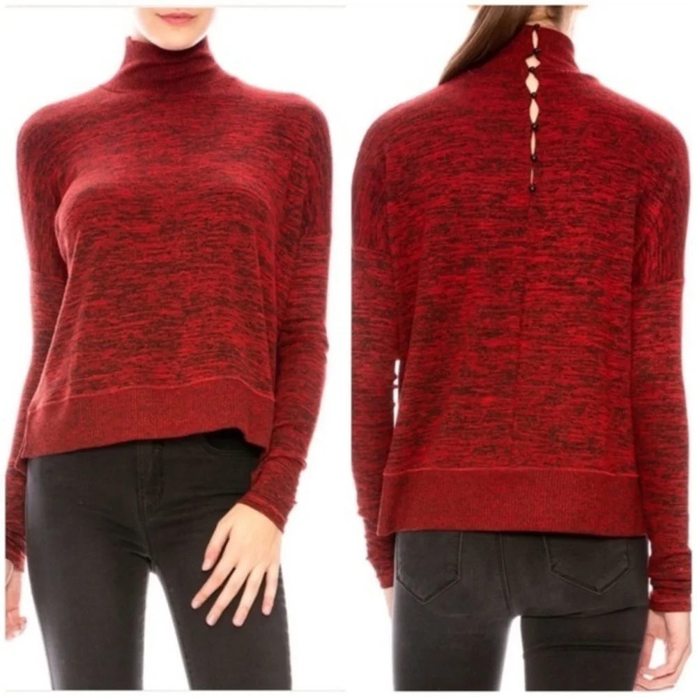 NWT Rag & Bone Candy Red Bowery Sweater size S